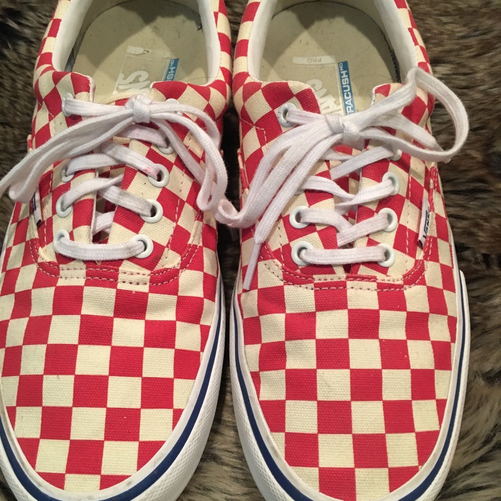 Authentic Vans ERA Pro Checkerboard Skate Shoes!!!
